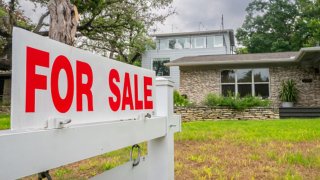 A home available for sale is shown in Austin, Texas, on May 22, 2024.