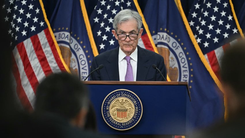 Federal Reserve Chair Jerome Powell speaks during a news conference following the Nov. 6-7, 2024, Federal Open Market Committee meeting at William McChesney Martin Jr. Federal Reserve Board Building in Washington, D.C.