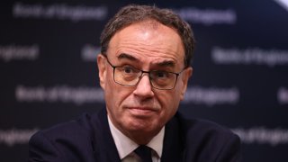 Andrew Bailey, governor of the Bank of England, at the central bank’s headquarters in the City of London, U.K., on Nov. 29, 2024. 