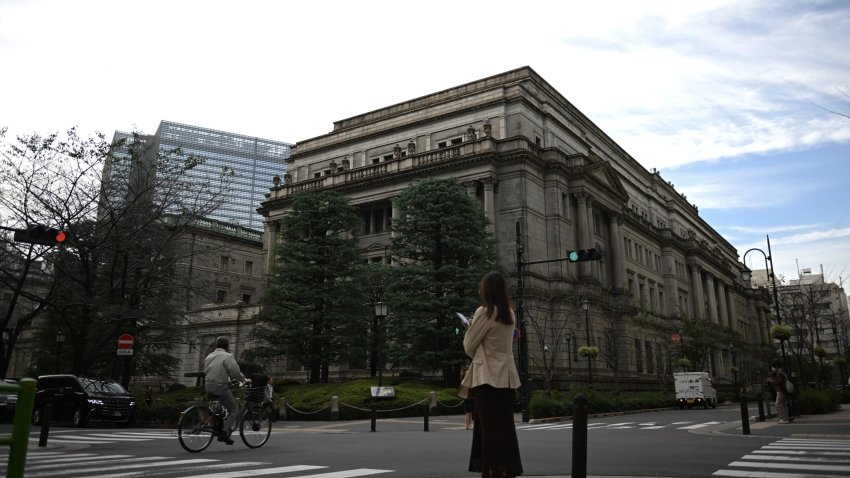 The Bank of Japan (BOJ) headquarters in Tokyo, Japan, on Thursday, Oct. 31, 2024. The Bank of Japan kept its benchmark interest rate unchanged while sticking to its view that it’s on track to achieve its inflation target, an outlook that points to the possibility of another rate hike in the coming months. 