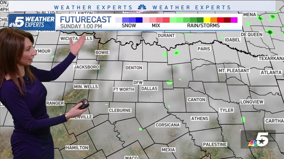 NBC 5 Forecast: A warm front brings a return of clouds, wind and ...