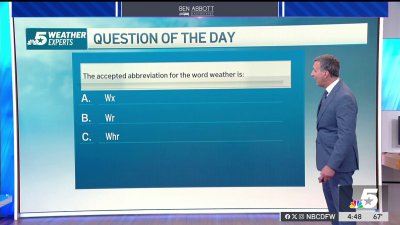 Weather Quiz: Abbreviation for weather