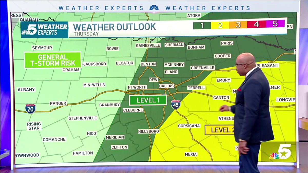 Severe weather threat across North Texas for Thursday – NBC 5 Dallas ...