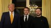 Trump is welcomed by Macron to Paris with presidential pomp and joined by Zelenskyy for their talks