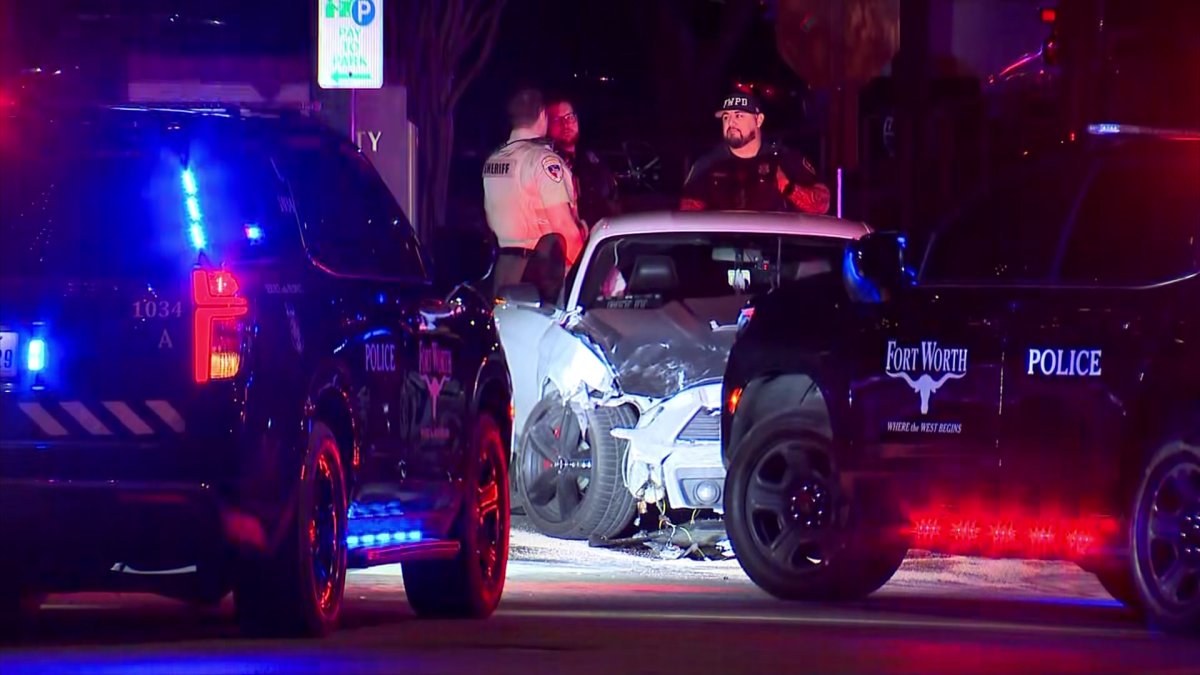 Parker County pursuit ends in crash in downtown Fort Worth – NBC 5 ...