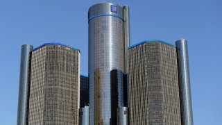 The General Motors headquarters January 10, 2012 in Detroit, Michigan.