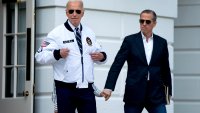 Hunter Biden, son of US President Joe Biden, right,