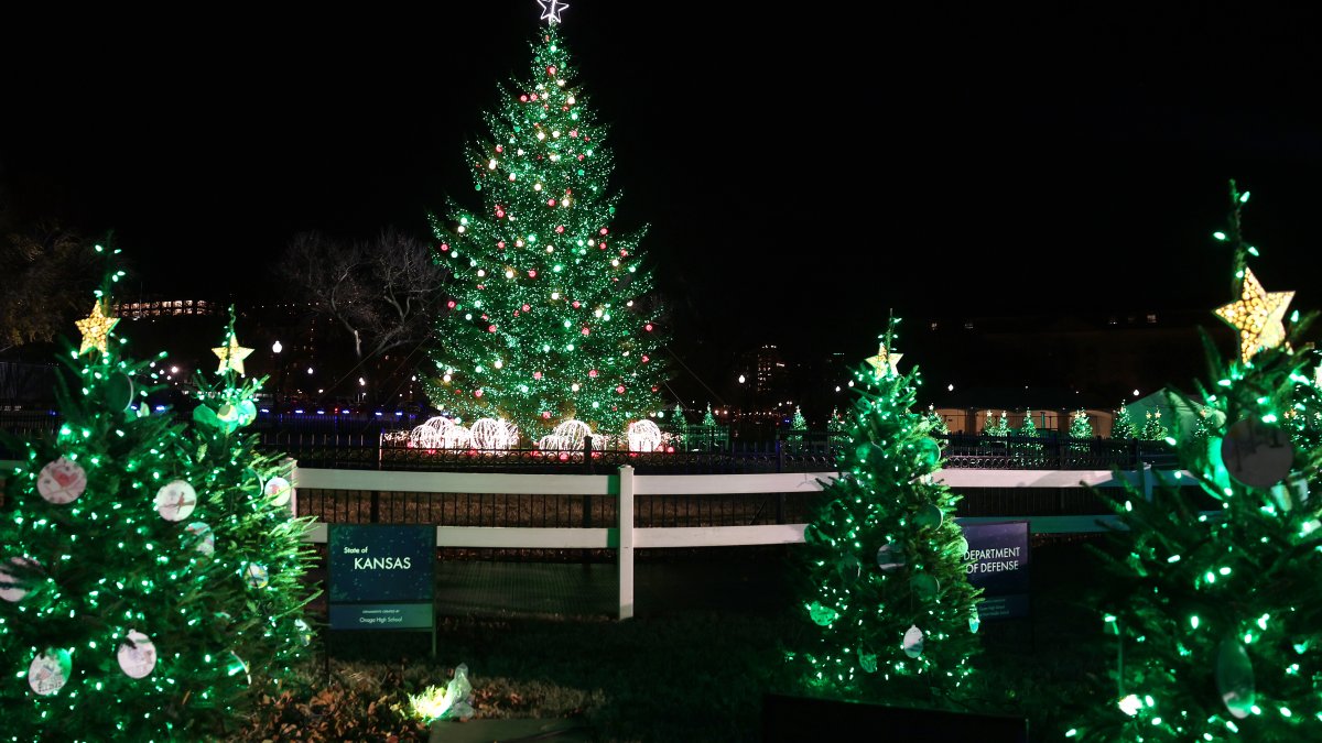 Biden lights National Christmas Tree outside White House NBC 5 Dallas