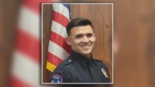 Officer Jacob Candanoza with the Terrell Police Department was fatally shot during a traffic stop on Monday morning, police say.