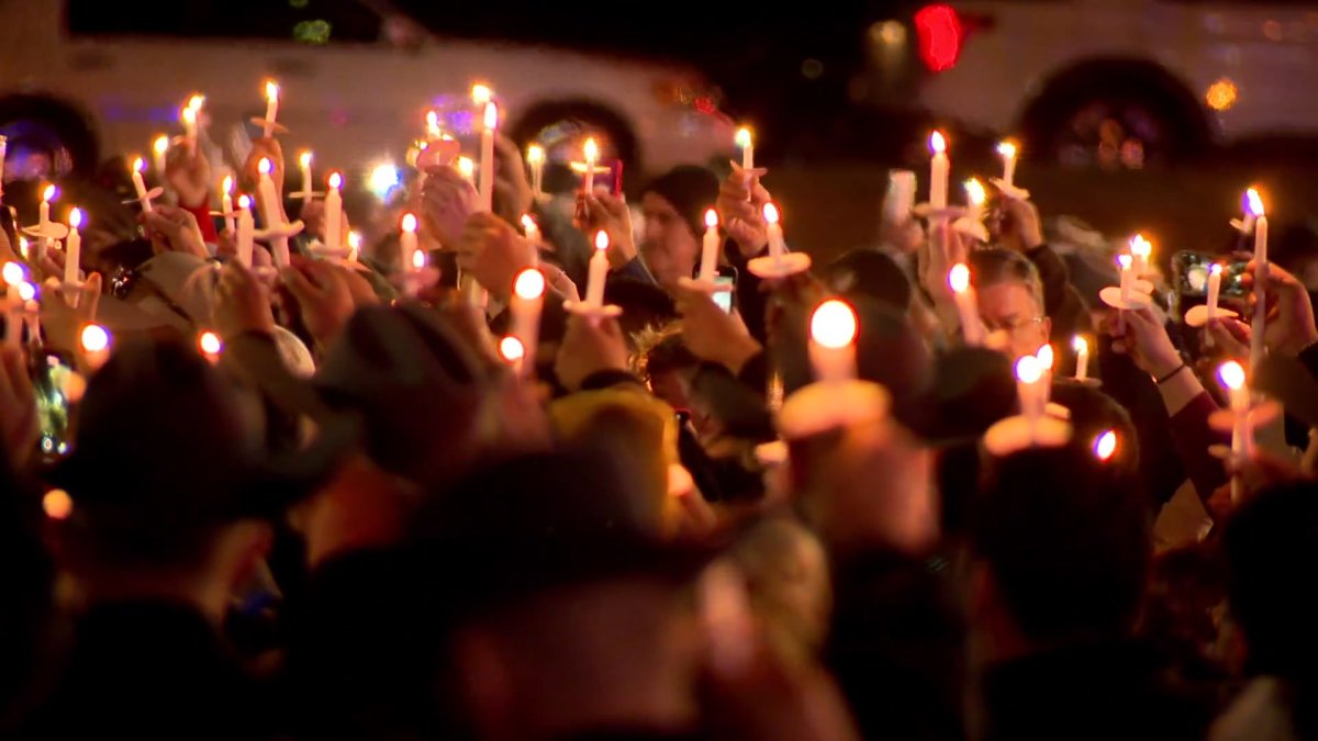 Hundreds gather for vigil honoring fallen Terrell police officer Jacob ...
