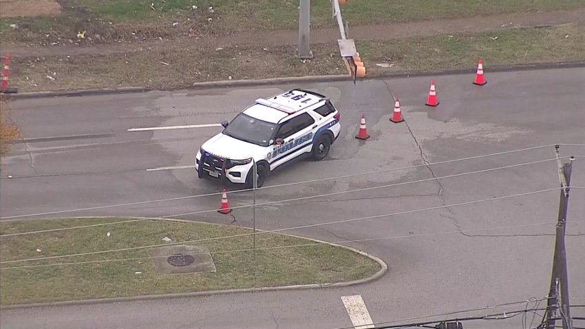 Mesquite police investigate a shooting involving a police officer, Monday, Dec. 16, 2024.