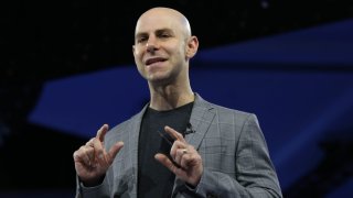 Wharton organizational psychologist and author Adam Grant onstage during a panel at the 2022 Goldman Sachs 10,000 Small Businesses Summit at Gaylord National Resort & Convention Center on July 19, 2022 in National Harbor, Maryland.