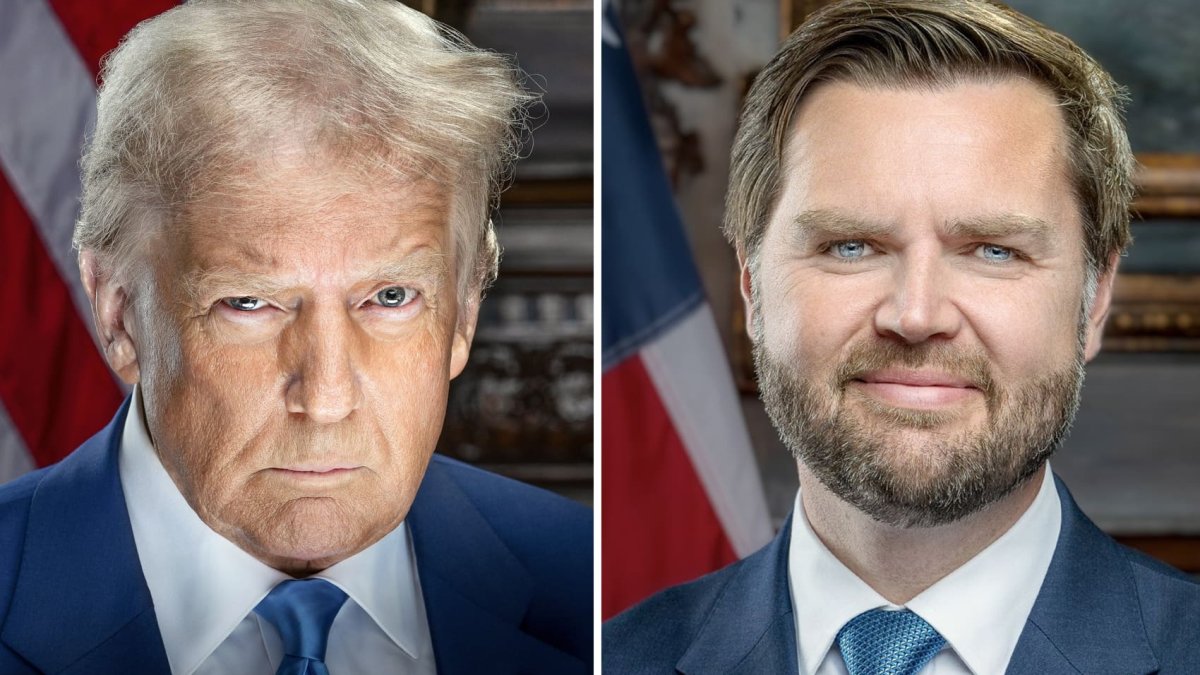 Donald Trump and JD Vance’s official portraits released – NBC 5 Dallas ...