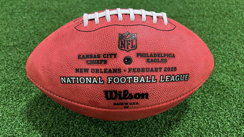 One of the official balls for the NFL Super Bowl