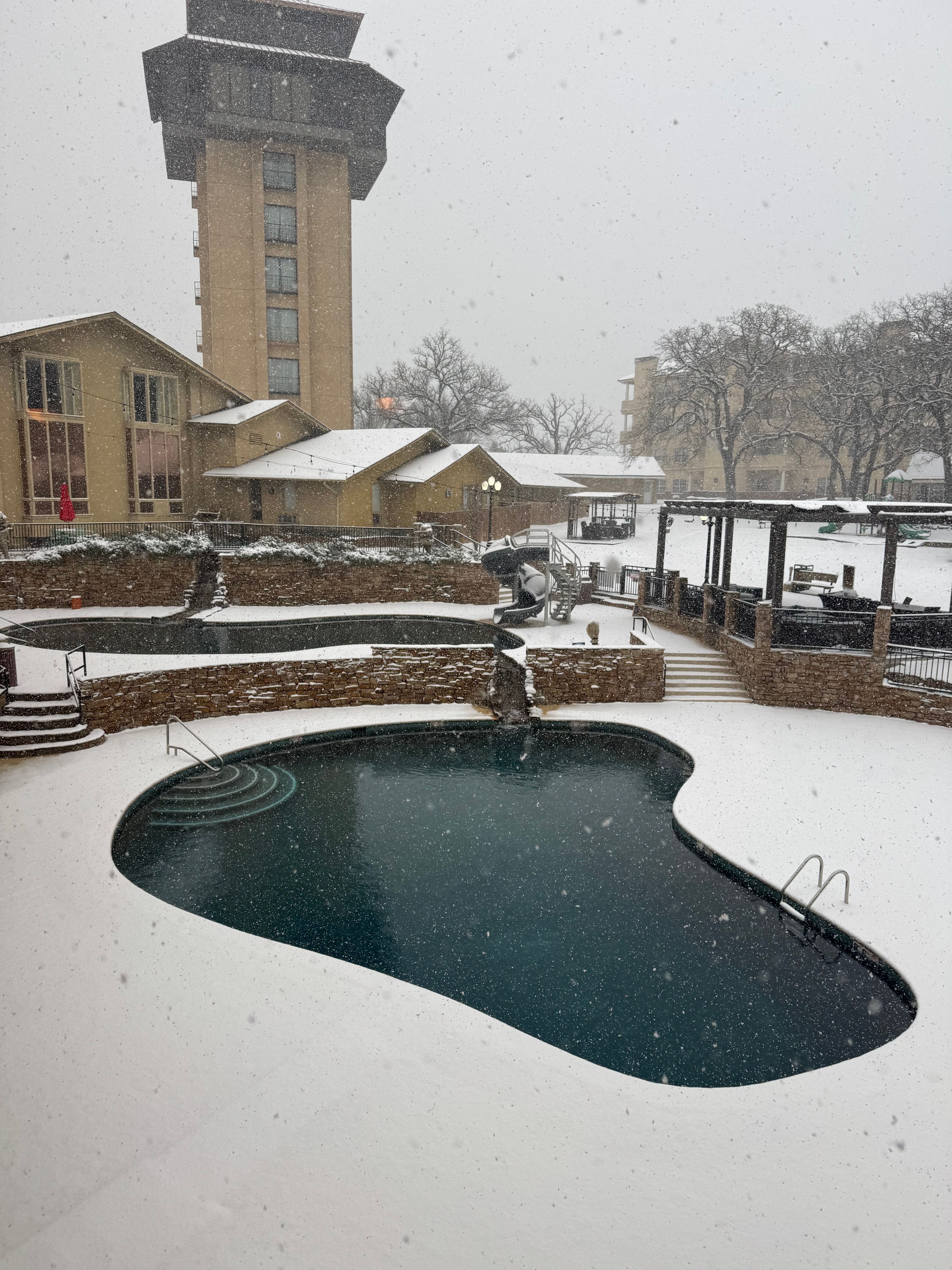 Tanglewood Resort  50 minutes north of downtown Dallas already has an enormous amount of snow! The Lake Texoma resort looks like a true winter wonderland already at just 10 am. Get more photos and videos here . You can’t even see the lake from the heavy snowfall!
￼￼
Katherine Rose Watson<br />
Publicist<br />
972-489-7694<br />
https://urldefense.com/v3/__http://www.katierosewatson.com__;!!PIZeeW5wscynRQ!uKgU9wbOlE5m7HrTmEbs3b8IuKhfV2Lg708yUfl7b2G65Xowz1NfJfxm-gsopnjmSDJ3yt3nrgD2UHu8J-xfgw$<br />
linkedin.com/in/katierosewatson<br />
Instagram: @katierosewatson<br />
Twitter: @krwatson