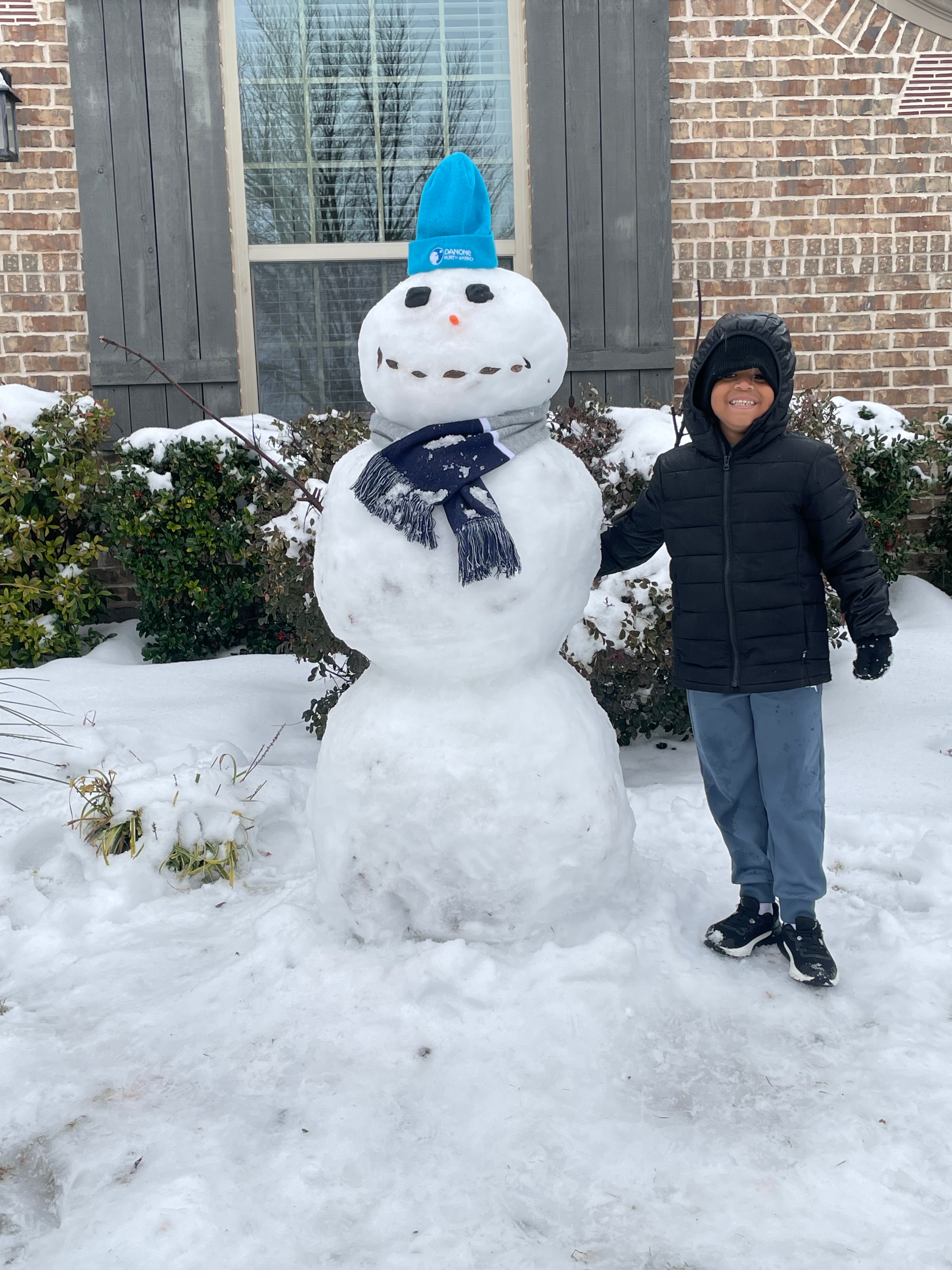 Easton’s Snowman; Aubrey, TX