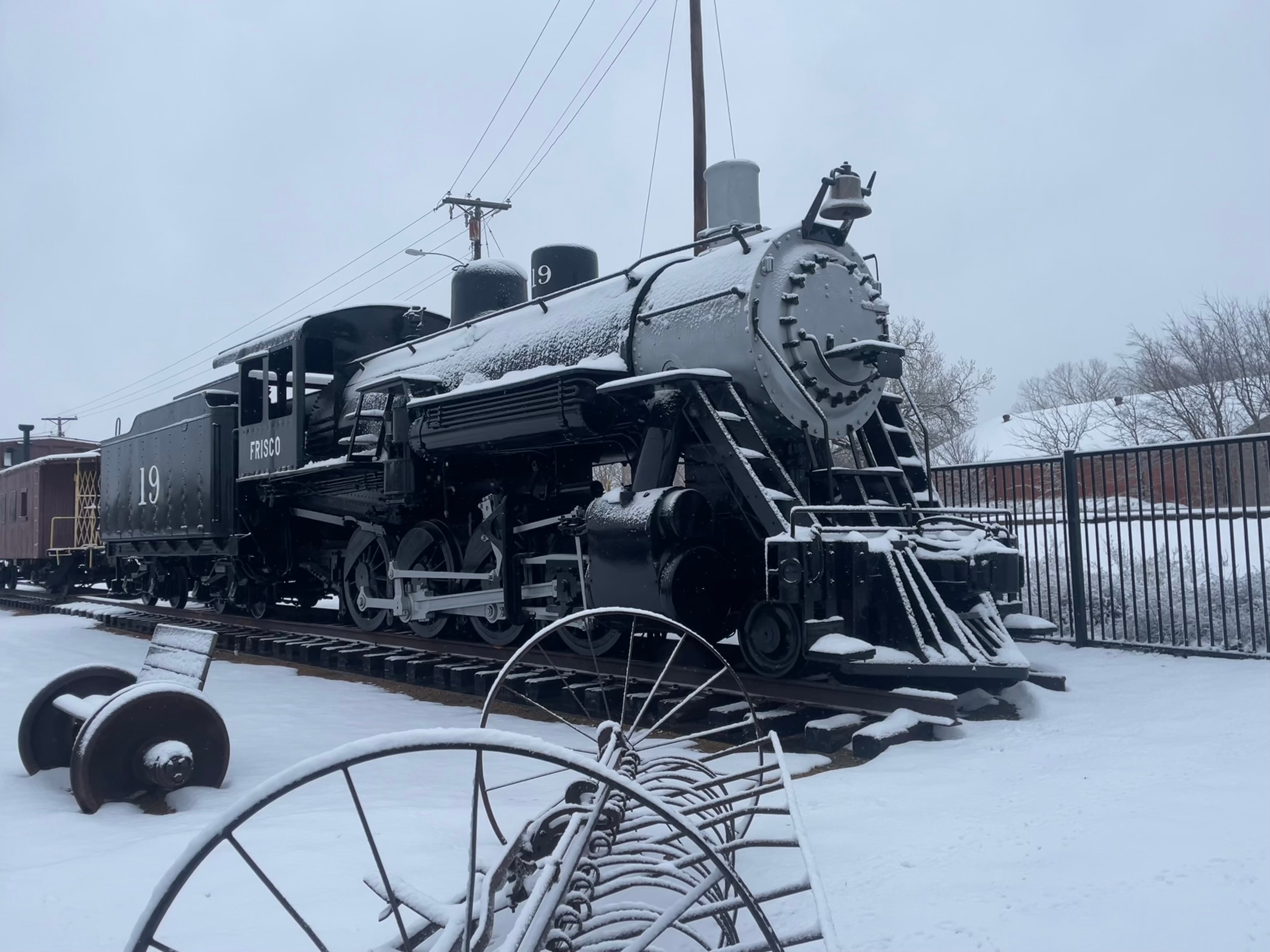 This was taken at the Heritage Museum in downtown Frisco morning of Friday, January 10th 2025 after getting 2-4” of snow!