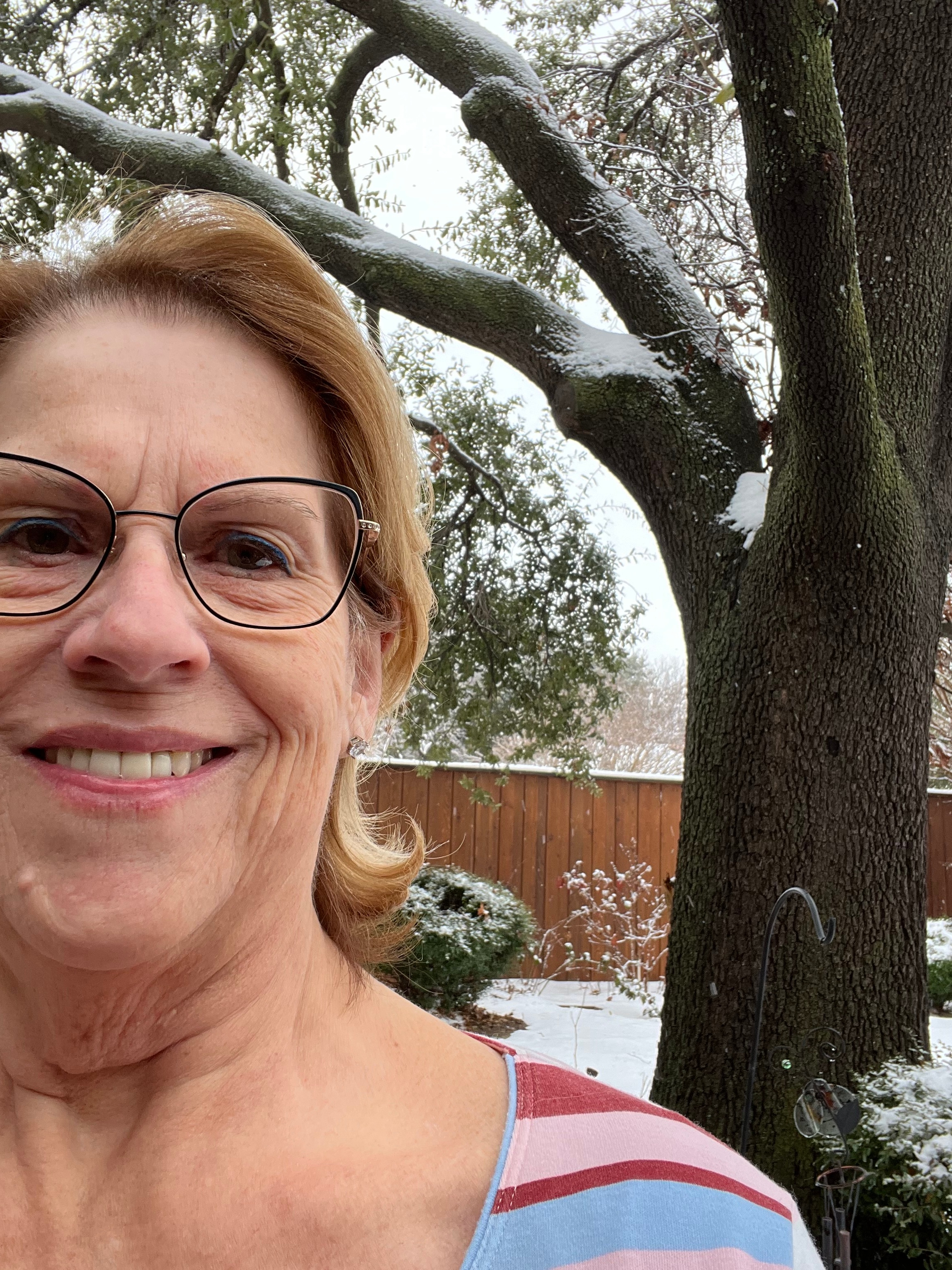 Have loved this snow event from inside my warm house!  But just had to get a video of the last little dusting coming down. Snow days are not just for kids. This old 72 year-old has enjoyed them too!  But I have to say, two days are enough. I’m ready to get back out and about!<br />
Carolyn Adams<br />
Carrollton TX<br />
Sent from my iPhone