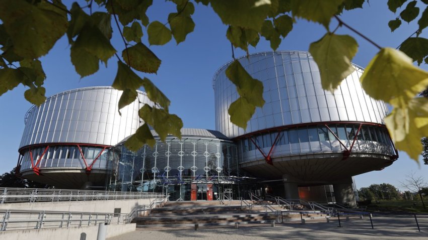 FILE – View of the European Court of Human Rights in Strasbourg, eastern France, on Sept. 27, 2023. (AP Photo/Jean-Francois Badias, File)