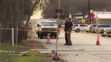 A fence was destroyed in Sansom Park during a chase involving Lake Worth police on Thursday, Jan. 30, 2025.