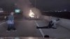 Texas state trooper rescues driver from burning car on Dallas North Tollway