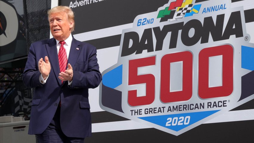 Donald Trump at the Daytona 500