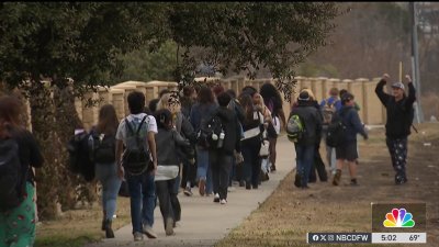 Keller ISD students walk out of classrooms in sign of solidarity