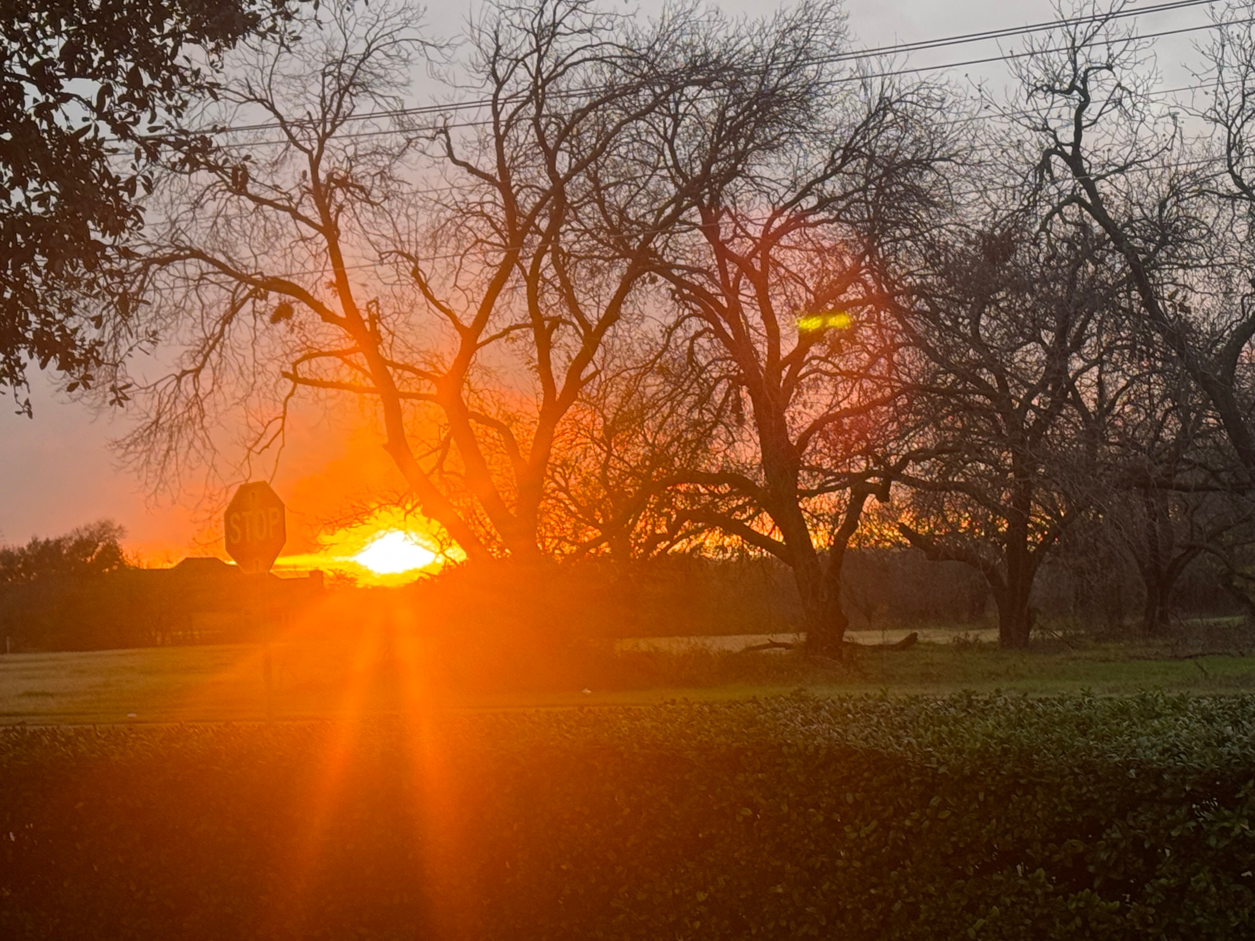 Sunset from Bowen Rd and Arkansas ln