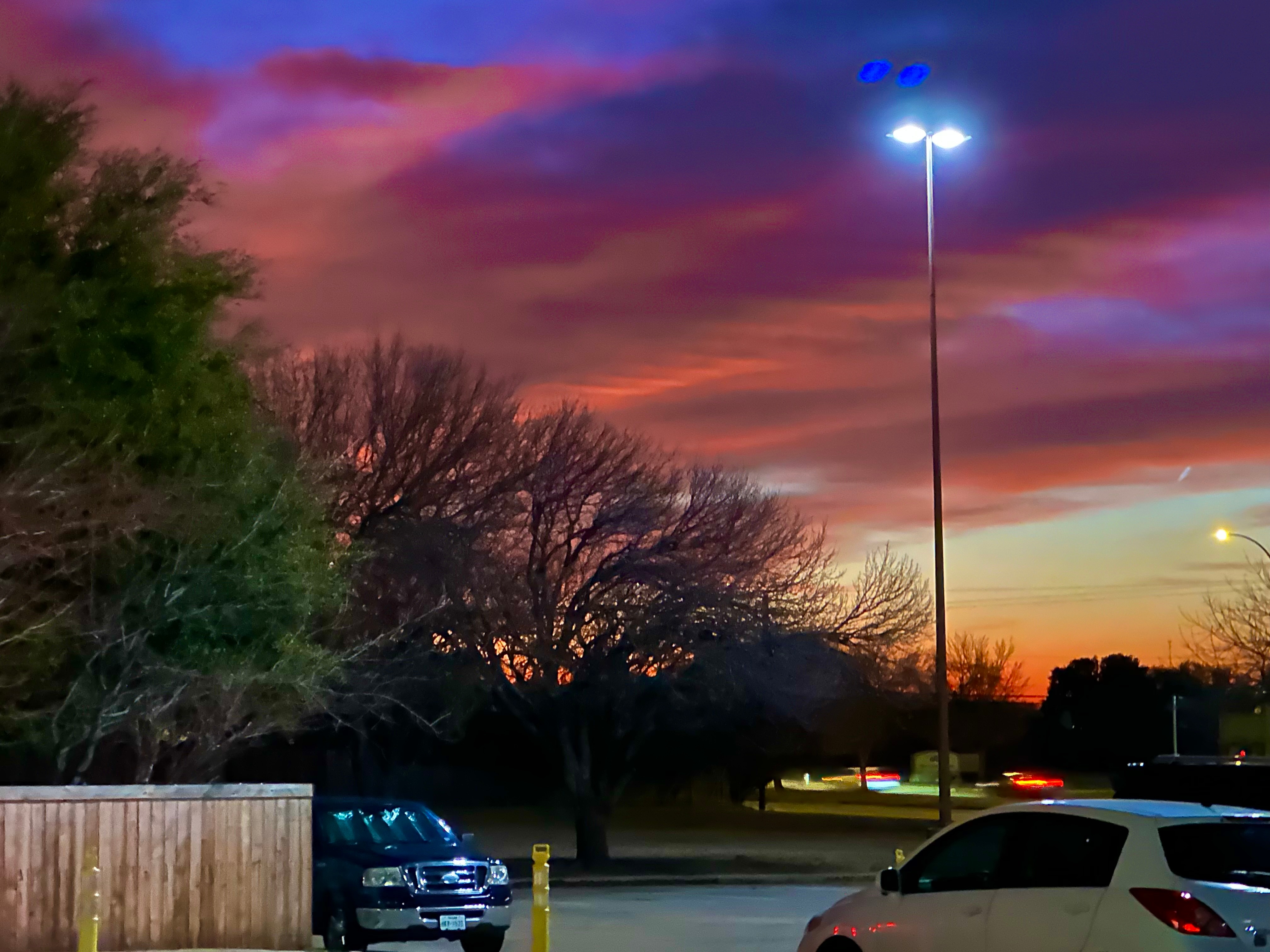 A cold early morning in South ArlingtonTx