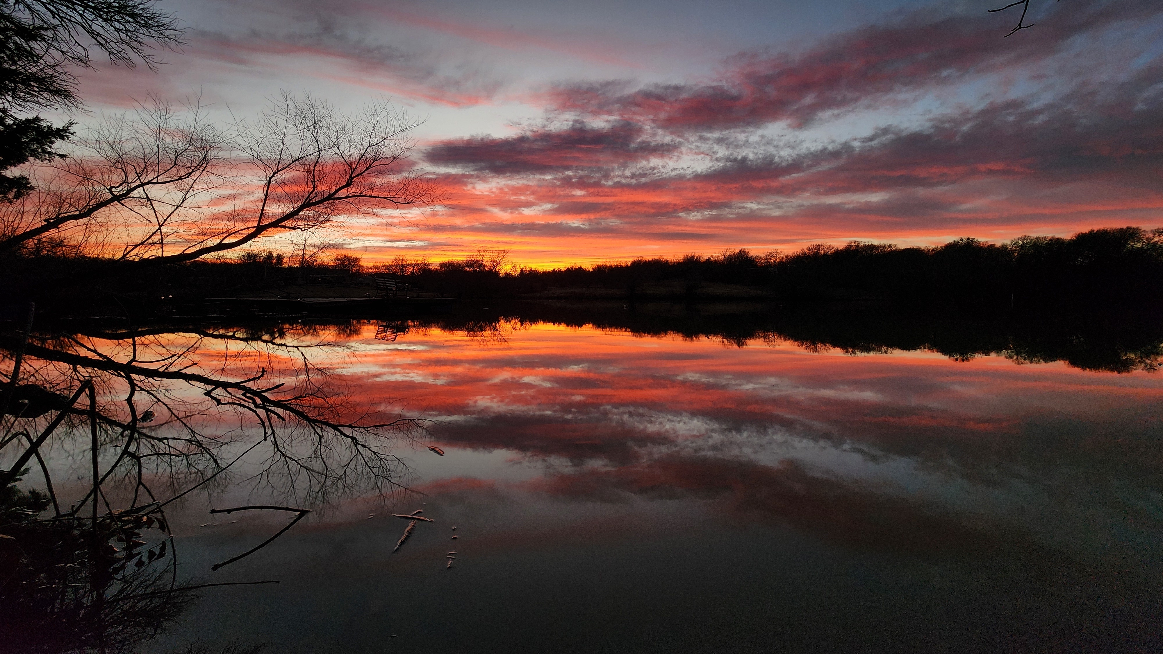 Sunsets over my lake from Ferris, TX.