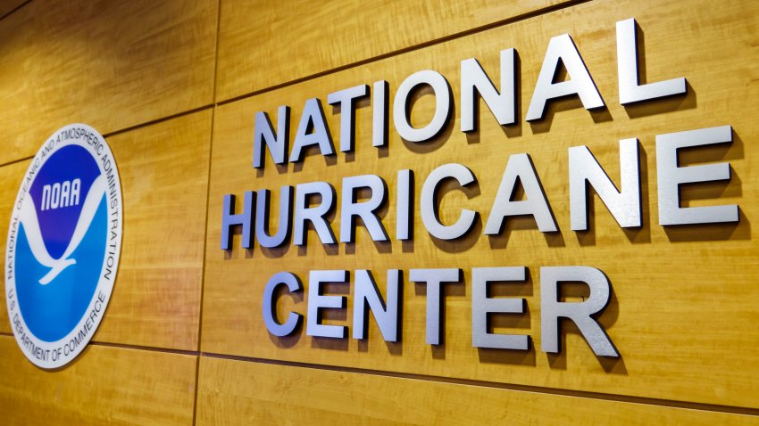 Miami, National Hurricane Center Sign and logo.