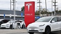 A Tesla store in Alhambra, California on March 11, 2025.
