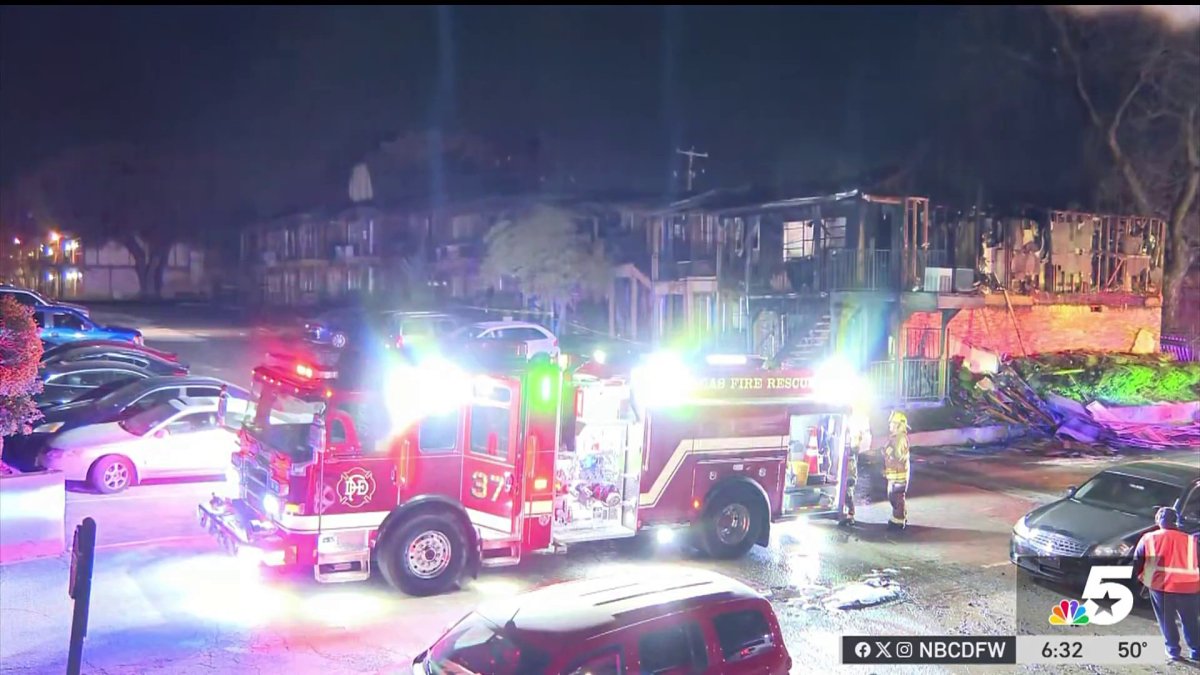 Firefighters battle massive overnight Dallas apartment fire – NBC 5 ...