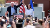 Sen. Bernie Sanders, I-Vt., and Rep. Alexandria Ocasio-Cortez, D-N.Y.