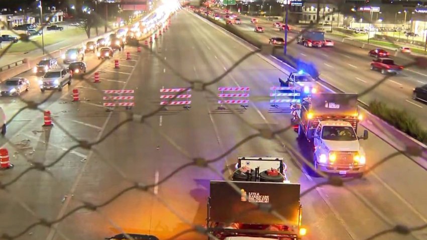 U.S. 75 shut down in Dallas after pedestrian fatally hit by car – NBC 5 ...