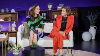 Frida founder and CEO Chelsea Hirschhorn and Midi Health founder and CEO Joanna Strober discussing women’s health initiatives at the CNBC Changemakers Summit in Los Angeles on April 8, 2025.