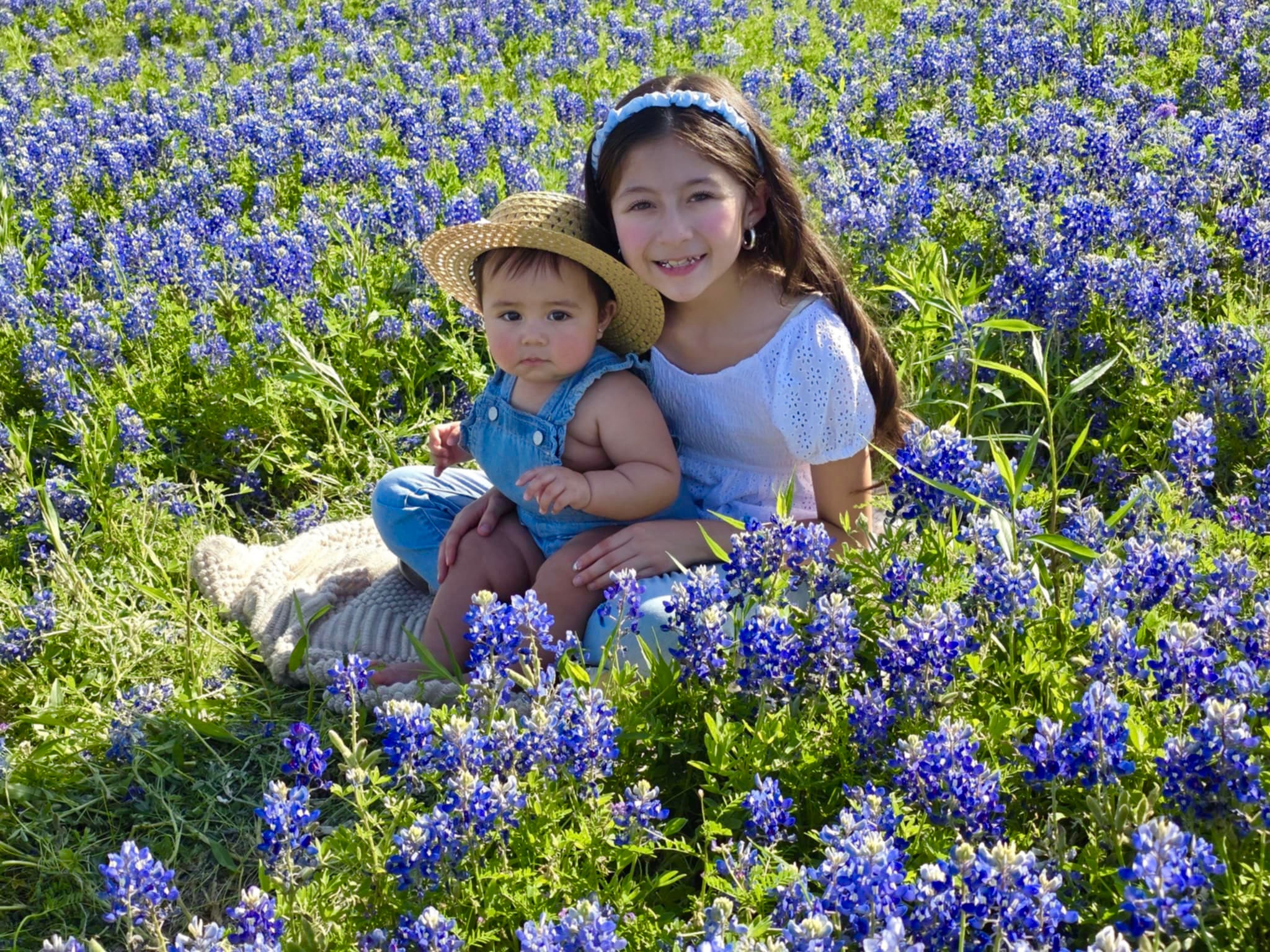 Good morning!<br />
My sweet daughters Aria(9) and Celena (9months) at the Meadow View Nature Area in Ennis, TX<br />
We’d love it if you could post them on TV.