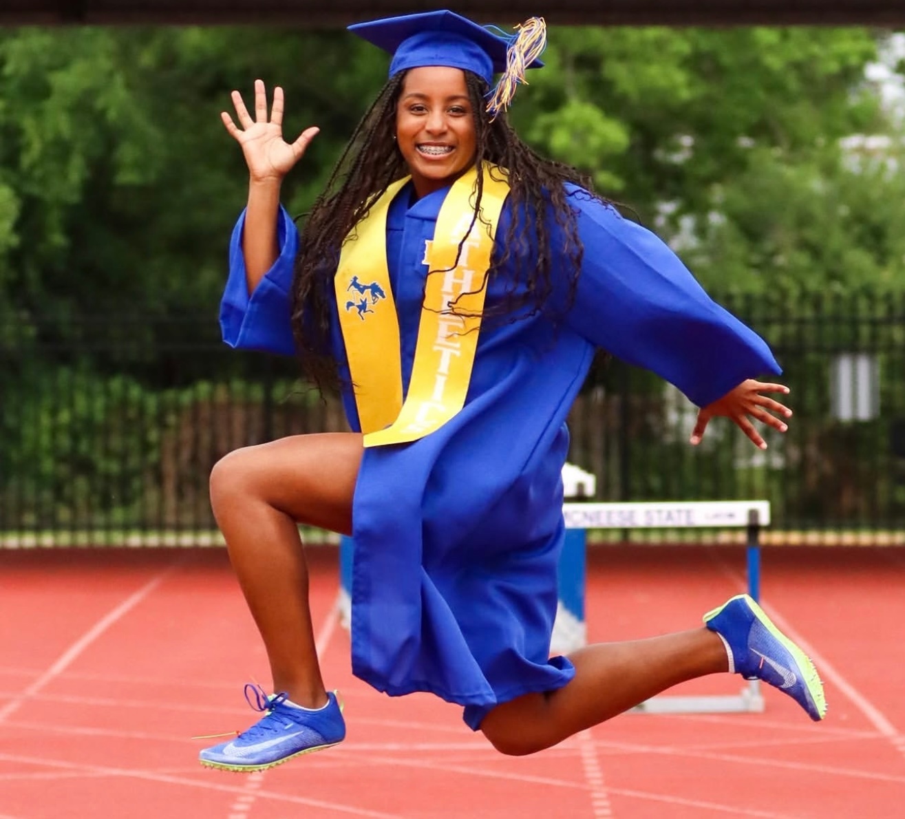 Our daughter Makayla Heath is from Allen, Texas. She will be graduating in the class of 2025 from McNeese State University May 9th in Lake Charles, Louisiana. Makayla is a member of the Women’s Track and Field Team and also a member of Delta Sigma Theta Sorority, Incorporated. She will be graduating with a B.S. in Pre-Veterinary Medicine and plans to attend Veterinary School after graduation. We are super proud!!!!!