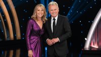 "Celebrity Wheel of Fortune" stars Vanna White and Pat Sajak.