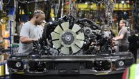A worker at Ford’s Kentucky Truck Plant on April 30, 2025.