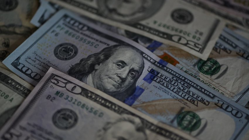 U.S. dollar bills.
