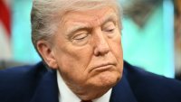 US President Donald Trump prepares to sign executive orders in the Oval Office of the White House in Washington, DC, on May 23, 2025.