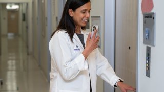 Dr. Priti Patel, CMIO at John Muir Health, uses Ambience before starting a patient encounter.