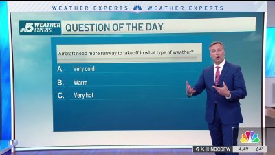 Weather Quiz: Aircraft need more runway to takeoff in what type of weather?