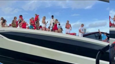 Over 30 rescued after Lamborghini boat partially sinks near Miami Beach