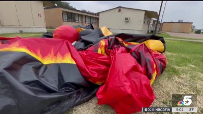 Inflatable goes airborne at Mesquite ISD event, injuring students