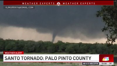 Palo Pinto County tornado caught on camera