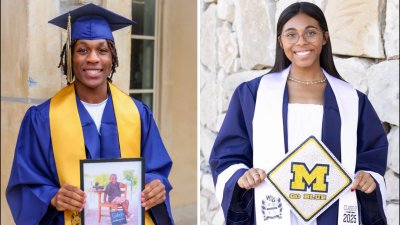 Graduates: Caleb and Alexis