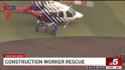 Construction worker rescued from site in Hurst