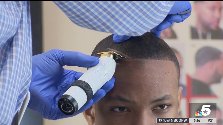 Little Elm barber makes haircuts easier for children with neurodevelopmental disorders